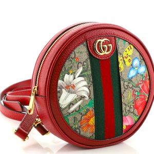 GUCCI Authentic Ophidia Round Backpack Flora GG Coated Canvas
Mini